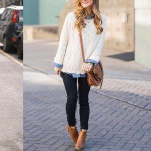 NEW Comfortable Wedge Heel Bootie Oil Finish Ankle